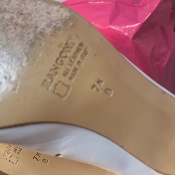 Rangoni White Pumps Heels Shoes Classic Design. Size 7.5 B - Picture 6 of 9